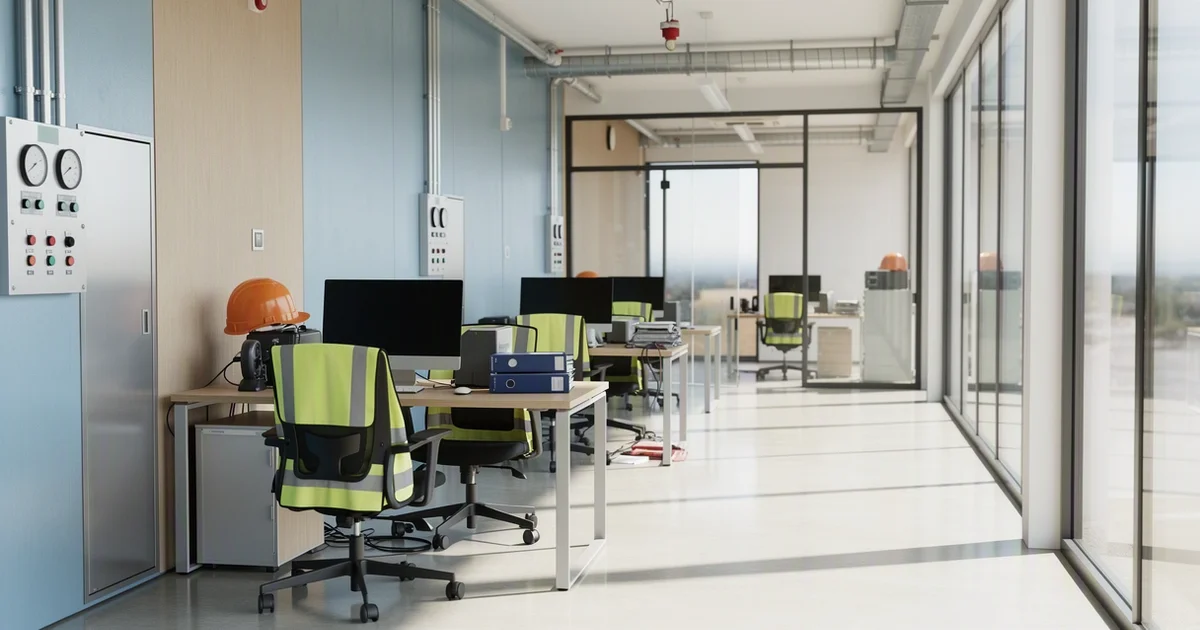 industrial scene illustrating control of work explained 5 decision tests that show whether a job is ready — Control of Work E