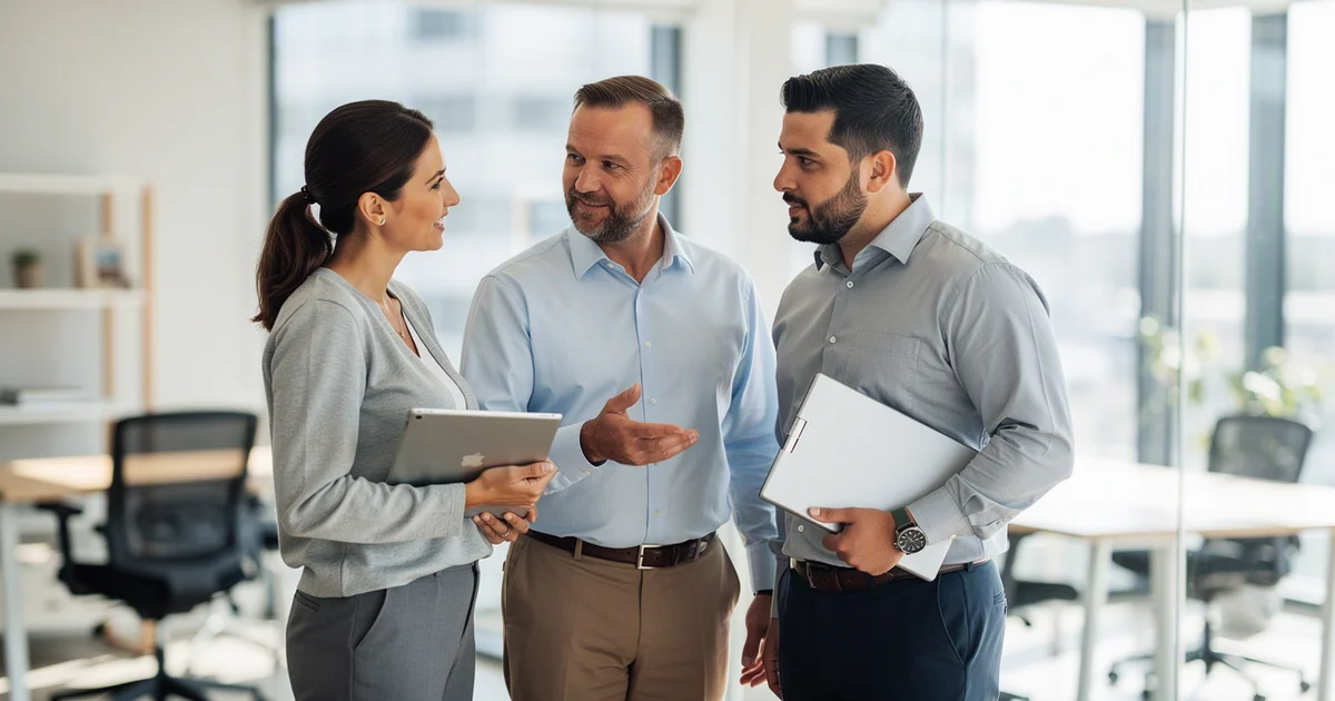 professional scene illustrating liderazgo seguridad presion operativa 7 decisiones control verificable — Liderazgo en segurid