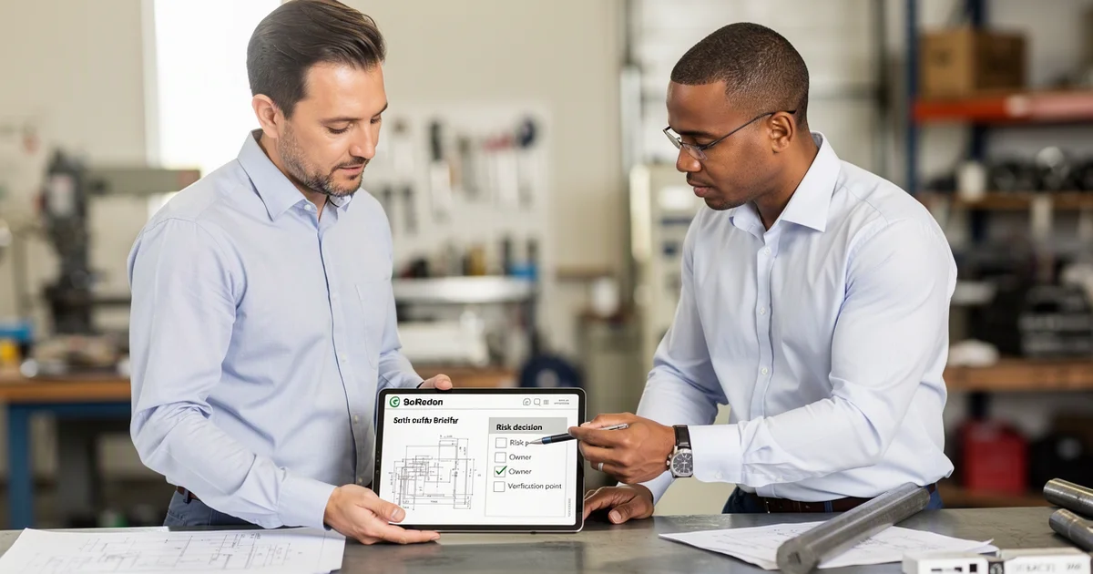 leadership scene showing how to run a daily safety briefing that changes the next shift — How to Run a Daily Safety Briefing